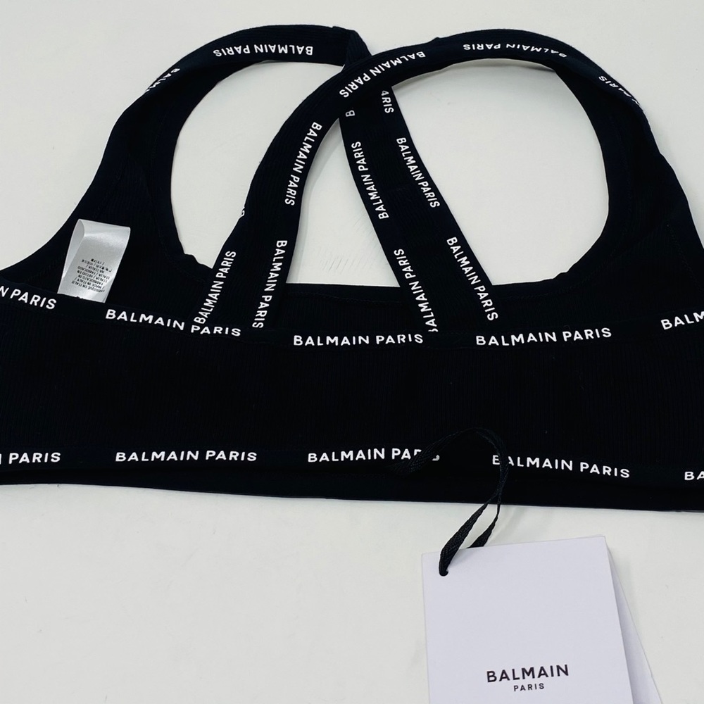 BALMAIN**Black Logo Sportsbra**$225 - Picture 7 of 8